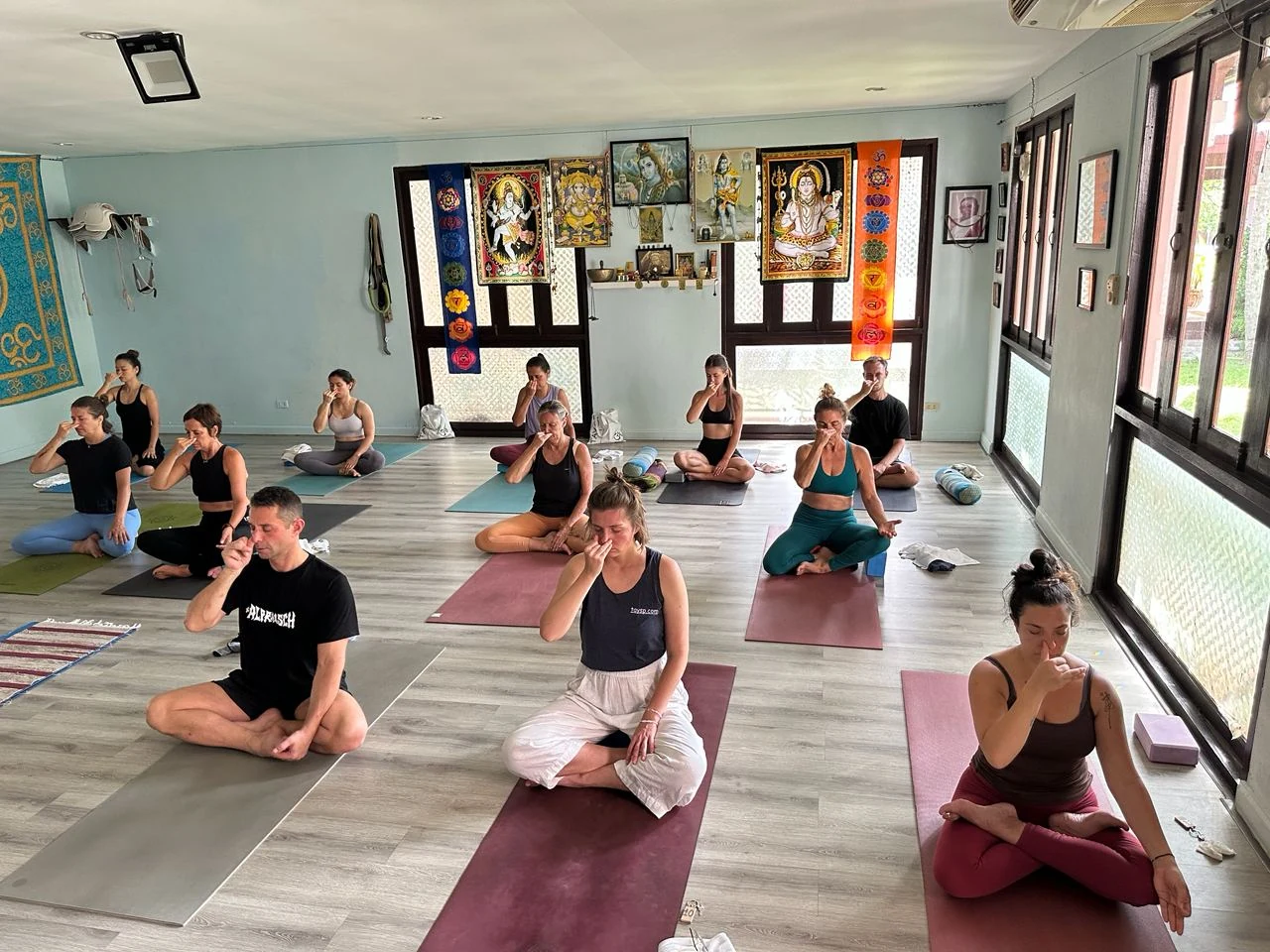 Pranayama class at Traditional Ashtanga Yoga Shala Phuket
